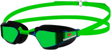 Swans SR72M MIT NAVG Racing Adult Insert Mirror Technology Swim Goggles NavyGreen